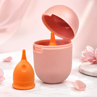 Boîte de rangement portable pour stérilisateur de coupe menstruelle réutilisable, en plastique écologique, fournie par l'usine