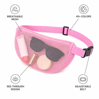 Sac banane événementiel en maille avec logo personnalisé, promotionnel, pour festival, cadeau d'entreprise, vente en gros, fabricant