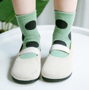 Calcetines térmicos <span class=keywords><strong>de</strong></span> punto con lunares para bebé, 5 colores, estilo italiano - Product Image 3