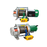 Treuil électrique compact 1,2 tonne 100 m 220 V avec télécommande filaire pour usage domestique – Élévateur de levage