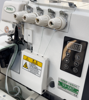Machine à coudre surjeteuse à double aiguille à 4 fils en métal à lit plat à entraînement direct à grande vitesse S3-4AT pour l'industrie du vêtement