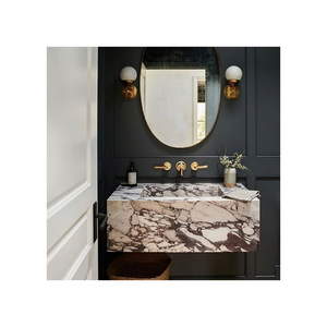 Lavabo en marbre Calacatta Viola pour la décoration de la salle de bain - Product Image 5