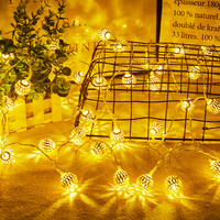 Guirlande lumineuse LED marocaine d'intérieur/extérieur, classée IP44, alimentée par piles, pour Noël, mariage, décoration suspendue
