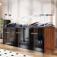 Accessoires pour aquariums, aquarium rectangulaire en verre extra large haut de gamme, éco-responsable, fond ultra-blanc, filtration, pompes à eau