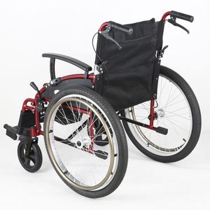 Fauteuil roulant pliable autopropulsé de 24 pouces, pneu utilisé sur un large éventail de rues, voiture de sport ergonomique et légère CT7404L-46 - Product Image 3
