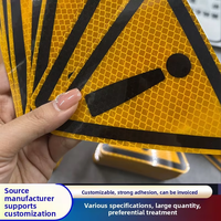 Film adhésif PVC triangulaire imprimable, réfléchissant prismatique, pour décoration DIY de camions/voitures, autocollant personnalisé anti-rayures