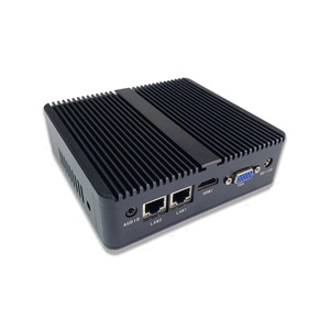 Yeni fansız Mini endüstriyel PC çekirdek N2840 CPU bellek 2 Ethernet 4 USB 8GB RAM 256GB SSD Win7 destekler/10 işletim sistemi - Product Image 4