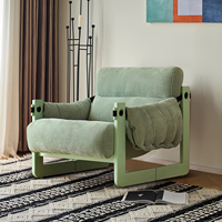Chaise de canapé inclinable simple design moderne pour chambre à coucher et salon pour balcon d'hôtel et sommeil paresseux-décontracté et décontracté