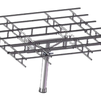 Système de suivi solaire à deux axes Jimi-Tech GPSST-D2 10KW résistant au vent (charge éolienne 27m/s) DC24V Garantie 1 an Tous les composants inclus