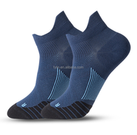 Chaussettes de compression athlétiques unisexes pour hommes - Séchage rapide et respirantes, antidérapantes, motif géométrique, écologiques pour l'été