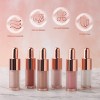 Nouveau Vegan Visage Surligneur Maquillage Marque Privée Métallique Liquide Surbrillance Fard À Paupières