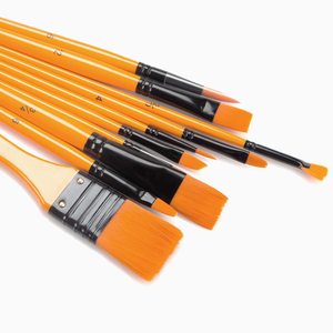 10 pièces ensemble de pinceaux d'artiste avec sac à fermeture éclair brosses à cheveux de qualité supérieure pour <span class=keywords><strong>peinture</strong></span> à l'huile aquarelle <span class=keywords><strong>Gouache</strong></span> pour enfants débutants - Product Image 4
