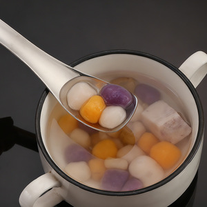 Cuchara de acero inoxidable 316, cuchara para postre, yogur, cuchara para complemento alimenticio para bebés, cuchara para pastel con cabeza cuadrada, cuchara para comer - Product Image 4