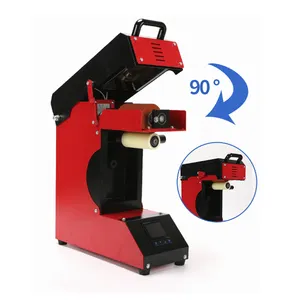 Máquina de impresión de pantalla en rollo de 360, máquina de prensado de tazas de impresión de tazas para todos los materiales, máquina de prensado en rollo