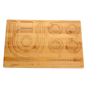 Planche à perles en bois massif, présentoir de rangement pour bijoux, pour organiser bracelets, colliers et chaînes de cheville, 35x28,5 cm - Product Image 2