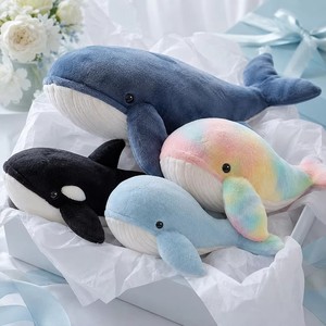 Figura de Peluche de Ballena Esperma de Lujo, Peluche de Simulación de Criatura Marina para Regalo Educativo y Exhibición Oceánica - Product Image 1
