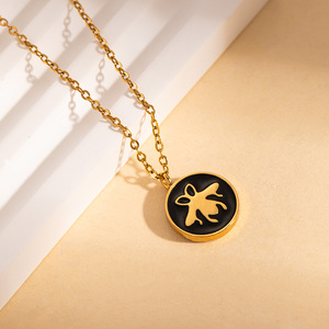 18Kゴールドネックレス幾何学的デザインTBハートロゴキリスト教宗教テーマ防水ファインジュエリーOEMオプションホットセール - Product Image 5