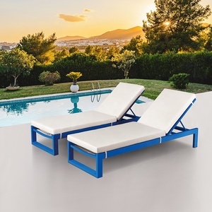 <span class=keywords><strong>Meilleur</strong></span> bleu moderne <span class=keywords><strong>plage</strong></span> piscine en aluminium chaises longues meubles <span class=keywords><strong>de</strong></span> jardin extérieur Patio Teslin chaise longue - Product Image 1