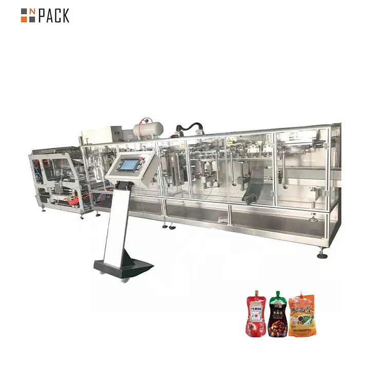 Npack الكامل التلقائي عالية السرعة السائل الكيس آلة الملء والتعبئة الطماطم ماكينة تعبئة الصلصة