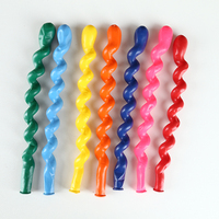 Ballon en latex torsadé épais en spirale pour décoration de mariage et de fête d'anniversaire, vente en gros