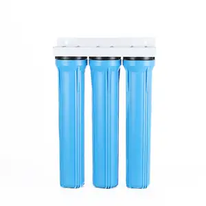 Prix d'usine 3 étapes 20 pouces grand boîtier de filtre bleu pour système de filtre à eau de toute la maison