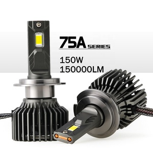 Bombillas LED para Faros Delanteros de Automóvil, 75A 75W 15000LM, Alto Rendimiento, IP68 Impermeables, 6000K, H4/H7/D2H, Nuevas, Adaptativas Automáticas - Product Image 6