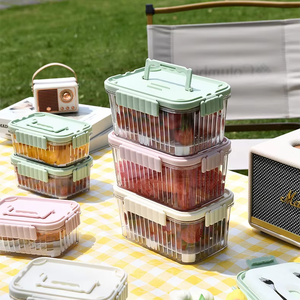 Refrigerated Fruit Preservation Container Kids Bento <strong>Box</strong> Outdoor Picnic <strong>Frozen</strong> Food Cool <strong>Lunch</strong> <strong>Box</strong> with Ice Pack Phone Holder - Product Image 6