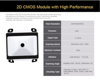 Moteur de lecture de codes-barres 2D QR professionnel MF20 avec capteur CMOS OEM et interface COM/USB pour distributeurs automatiques et bornes interactives, certifié ROHS, en stock