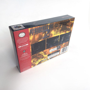 <span class=keywords><strong>Resident</strong></span> <span class=keywords><strong>Evil</strong></span> <span class=keywords><strong>2</strong></span> EE. UU. Versión N64 Box con bandeja Cartucho de juego de repuesto para juegos N64 - Product Image 5