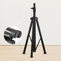 Trépied réglable à montage au sol, système de sonorisation professionnel pour l'extérieur