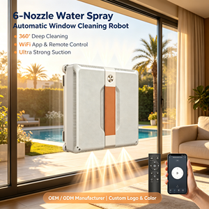 Nuevo Robot Aspirador Eléctrico con Pulverizador de Agua Automático para Uso Doméstico, Robot Limpiador de Vidrios con Control por Aplicación - Product Image 1