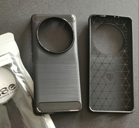Sarung pelindung ponsel, bahan TPU serat karbon lembut untuk Xiaomi Mi 13 Ultra Pro Lite Redmi Note 12S 12 Poco C50 C55 M5 5G 4G