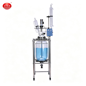<b>Jacketed</b> Glass Autoclave Reactor Small <b>Jacketed</b> Glass Reactor with Mixer - Product Image 1