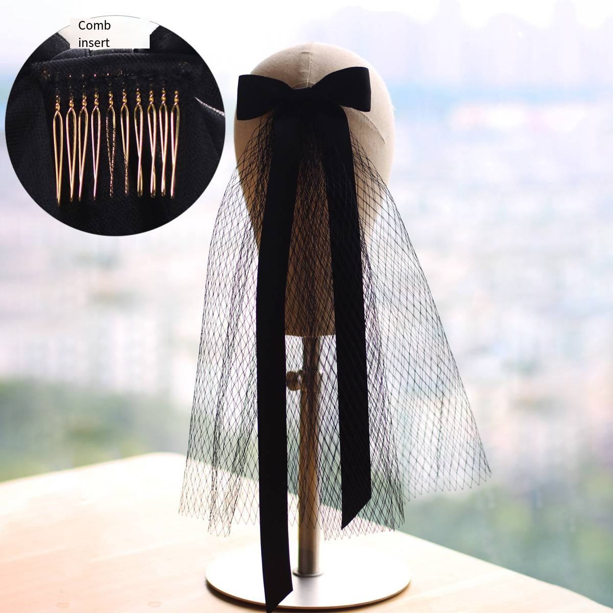 Pettine per capelli a rete nera 40cm