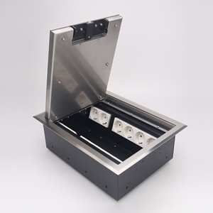 Caja de Tomas de Corriente para Piso con Diseño Empotrado y Gestión de Cables, Tapa de Salida de Cable con Bloqueo Automático - Product Image 5