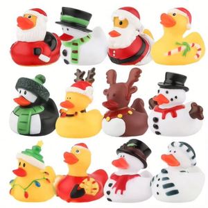2 Inch Ducks Calendar Rubber Ducky <b>Bath</b> Toy Creative Christmas Gifts - Product Image 4