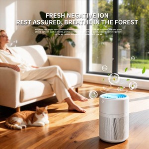 Purificateur d'air électrostatique HEPA rechargeable par USB, en promotion, pour usage domestique, élimine la fumée et le formaldéhyde, idéal pour les soins de bébé - Product Image 2