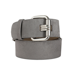 <span class=keywords><strong>Ceinture</strong></span> pour <span class=keywords><strong>femme</strong></span> en cuir suédé PU kaki avec boucle en métal doré en coton tendance - Product Image 1