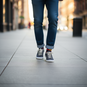 Calzini da Uomo a Metà Polpaccio 40-45 con Motivo a Quadri Colorati, Calze alla Moda - Product Image 2