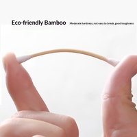 Maiouli – 100 cotons-tiges jetables à double extrémité avec bâtonnets en bois pour l'hygiène, le maquillage et le nettoyage des oreilles ; Livraison directe disponible