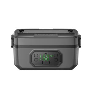 Boîte à lunch isotherme portable OEM personnalisée de 1,6 L, sans fil, auto-chauffante, avec minuterie, rechargeable, pour l'extérieur - Product Image 1