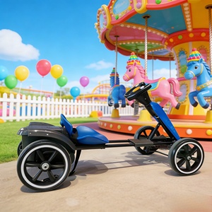 Children's Four-Wheeled Hydraulic Racing DC24V/48V Motor Drive Outdoor Foldable <b>Go</b>-<b>Kart</b> Digital Display Seat Height - Product Image 4