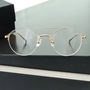 Fashion Sunglasses Women Brand Designer Metal Gold Frame Transparent Clear Lens Plain Glasses Men Classic Aviation Eyeglasses