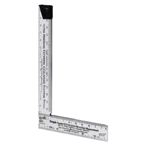 Ttake Simple <b>Square</b> ECO <b>Set</b> <b>Squares</b> 200mm Metal Right Angle Ruler For Precision Measurement - Product Image 2