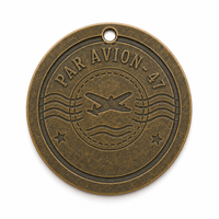 Plaque d'identification personnalisée en laiton pour animaux de compagnie, gravure laser ronde, avec logo, pour collier de chien ou de chat, accessoires avec anneau fendu