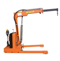 Mini-grue entièrement automatique montée sur camion, télécommandée, à flèche télescopique pour opération de levage de marchandises sur pick-up