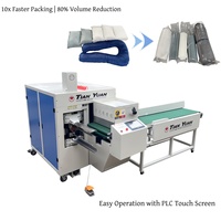 Machine d'emballage en rouleaux pour literie textile industrielle, couettes, édredons et oreillers, prix usine