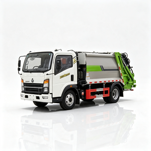 Camión de Basura HOWO de 5.8cbm con Compactador Trasero 4X2 y Control Remoto Inalámbrico - Product Image 1
