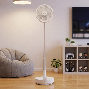 Ventilador de Aire Plegable Portátil de 8 Pulgadas, 7200mAh, Recargable por USB, Control Remoto, Altura Ajustable, para Uso en Exteriores, Hogar y Escritorio - Product Image 1