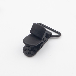 Attache-tétine en plastique couleur unie, corps droit, résistant à l'usure, supportant une charge, accessoire pour bébé de 0 à 12 mois - Product Image 2